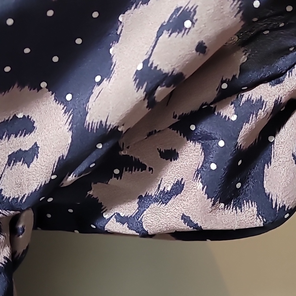 Anthropology Sunday In Brooklyn Floral Batwing Sleeve Top - Brown And Navy Small - Picture 8 of 12